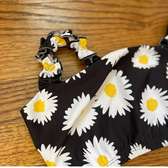 SET! Year of Ours Black and White Floral Activewear Small - Picture 3 of 6